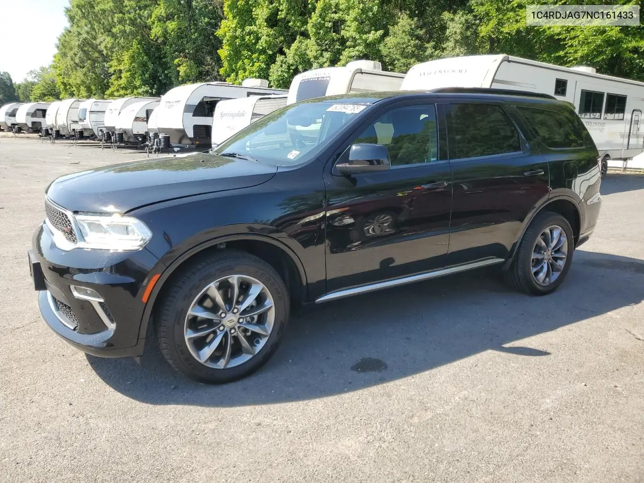 2022 Dodge Durango Sxt VIN: 1C4RDJAG7NC161433 Lot: 62094765