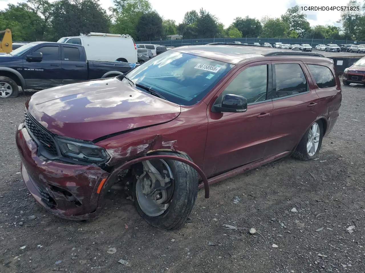 2023 Dodge Durango Gt VIN: 1C4RDHDG4PC571825 Lot: 56158955
