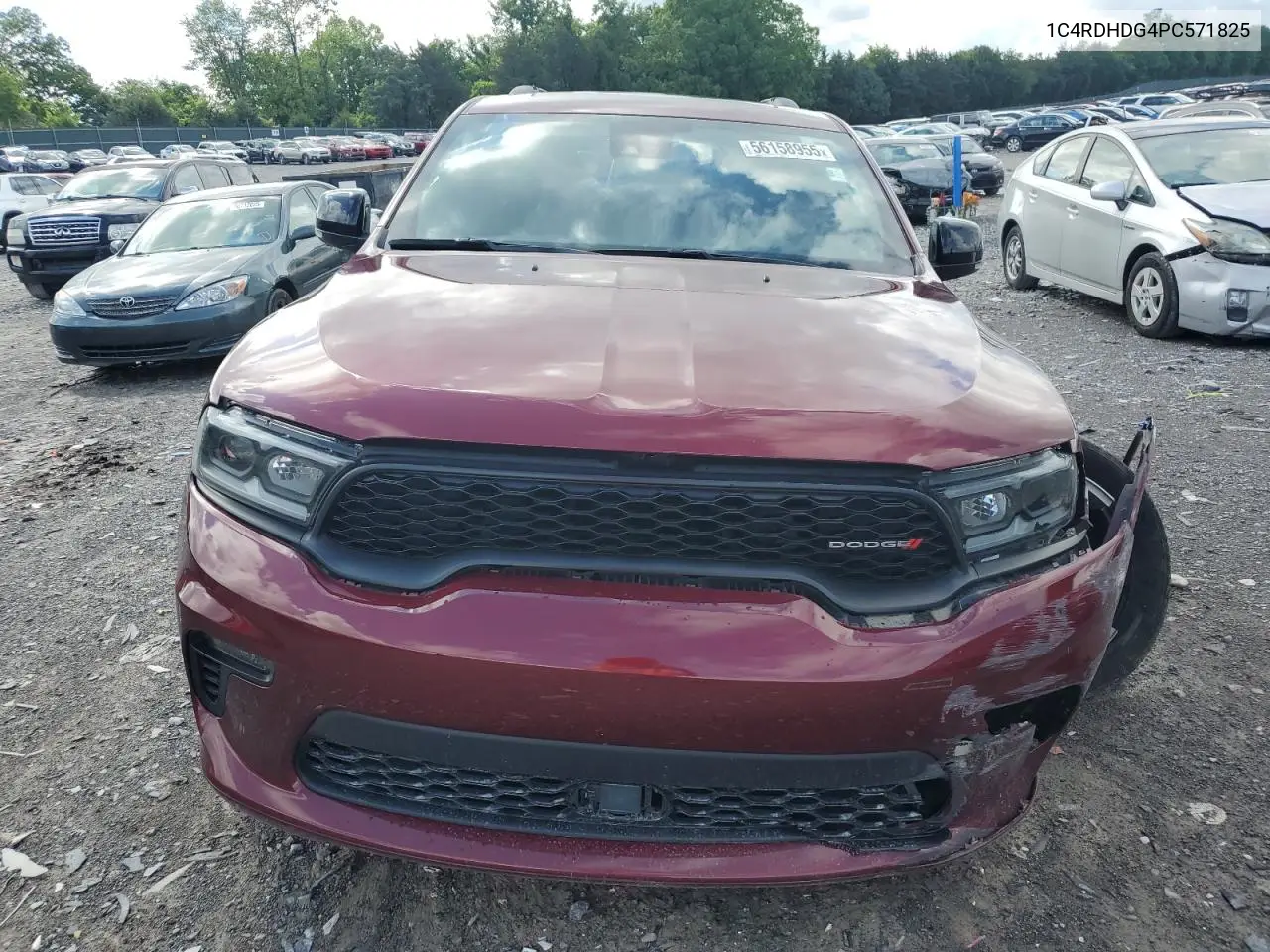 2023 Dodge Durango Gt VIN: 1C4RDHDG4PC571825 Lot: 56158955