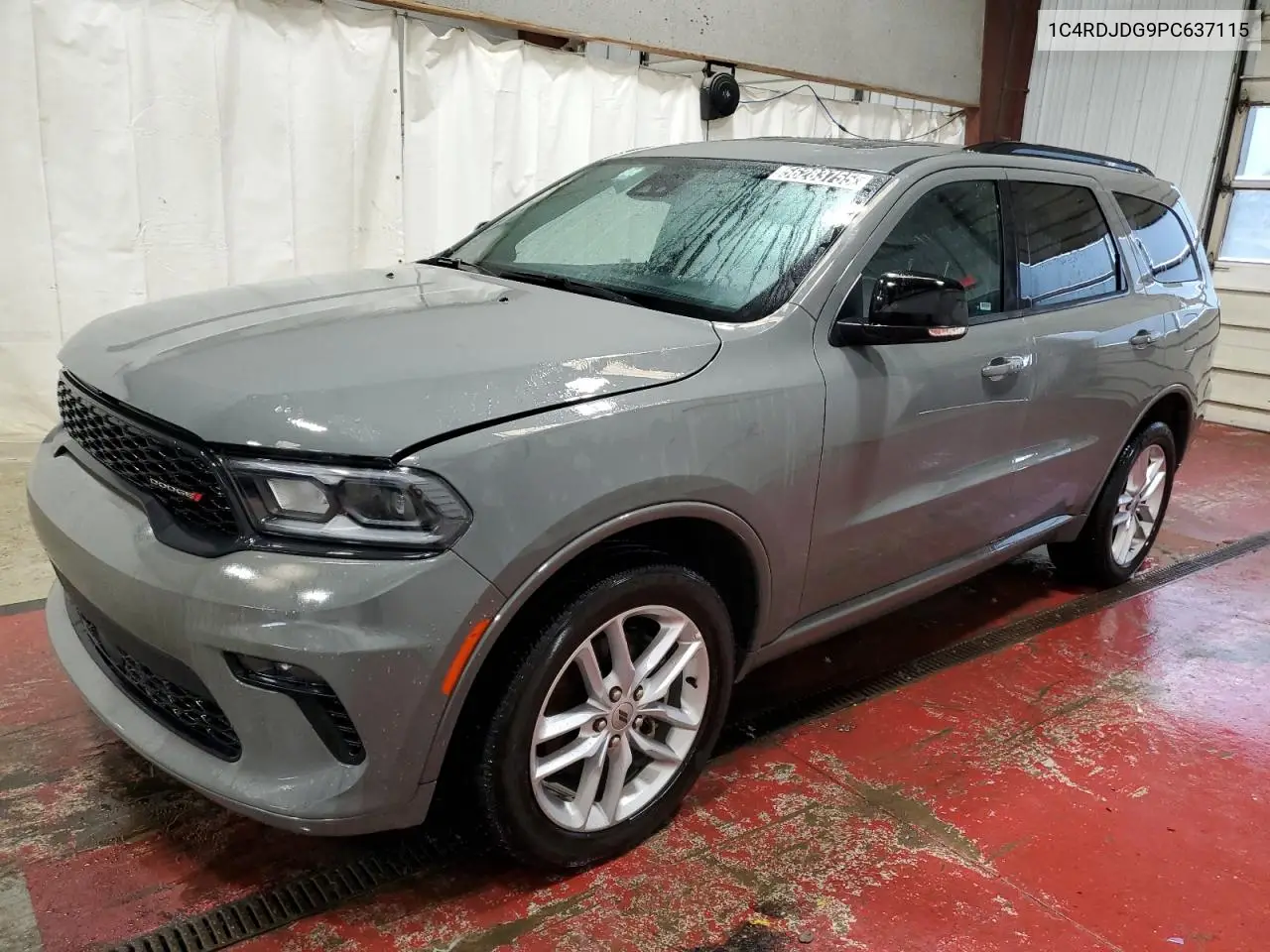 2023 Dodge Durango Gt VIN: 1C4RDJDG9PC637115 Lot: 56283755