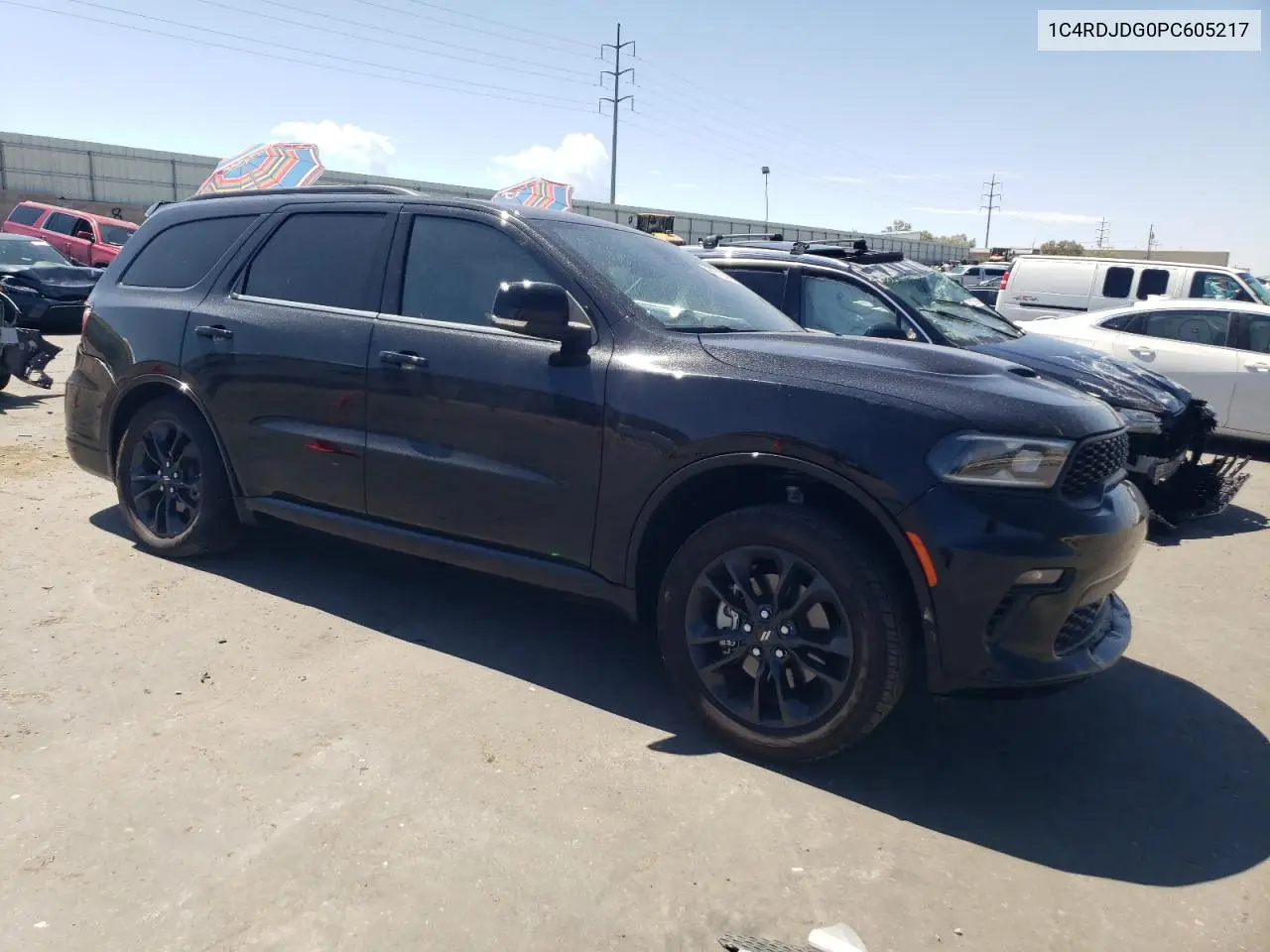 2023 Dodge Durango Gt VIN: 1C4RDJDG0PC605217 Lot: 62312395