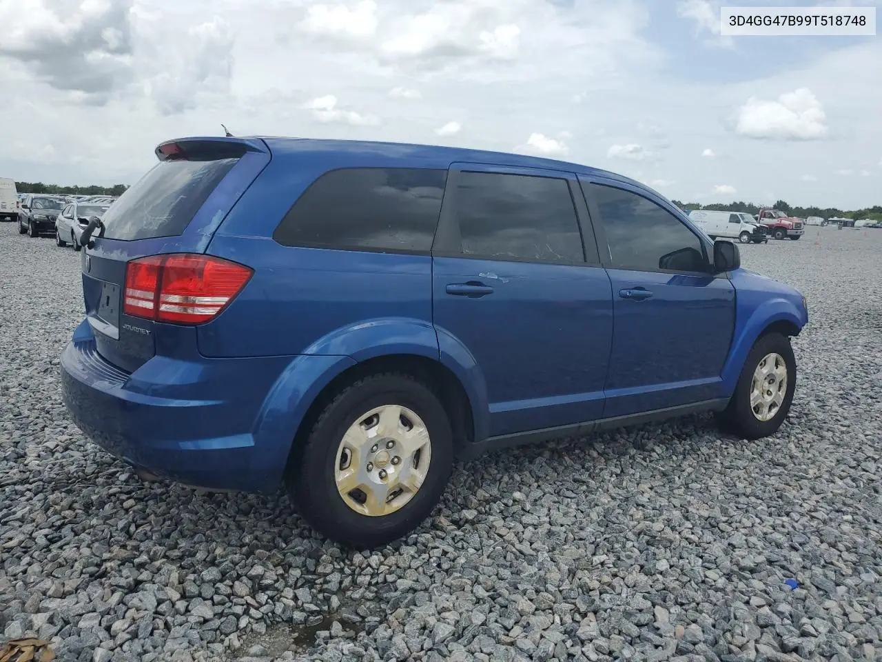 2009 Dodge Journey Se VIN: 3D4GG47B99T518748 Lot: 62832275