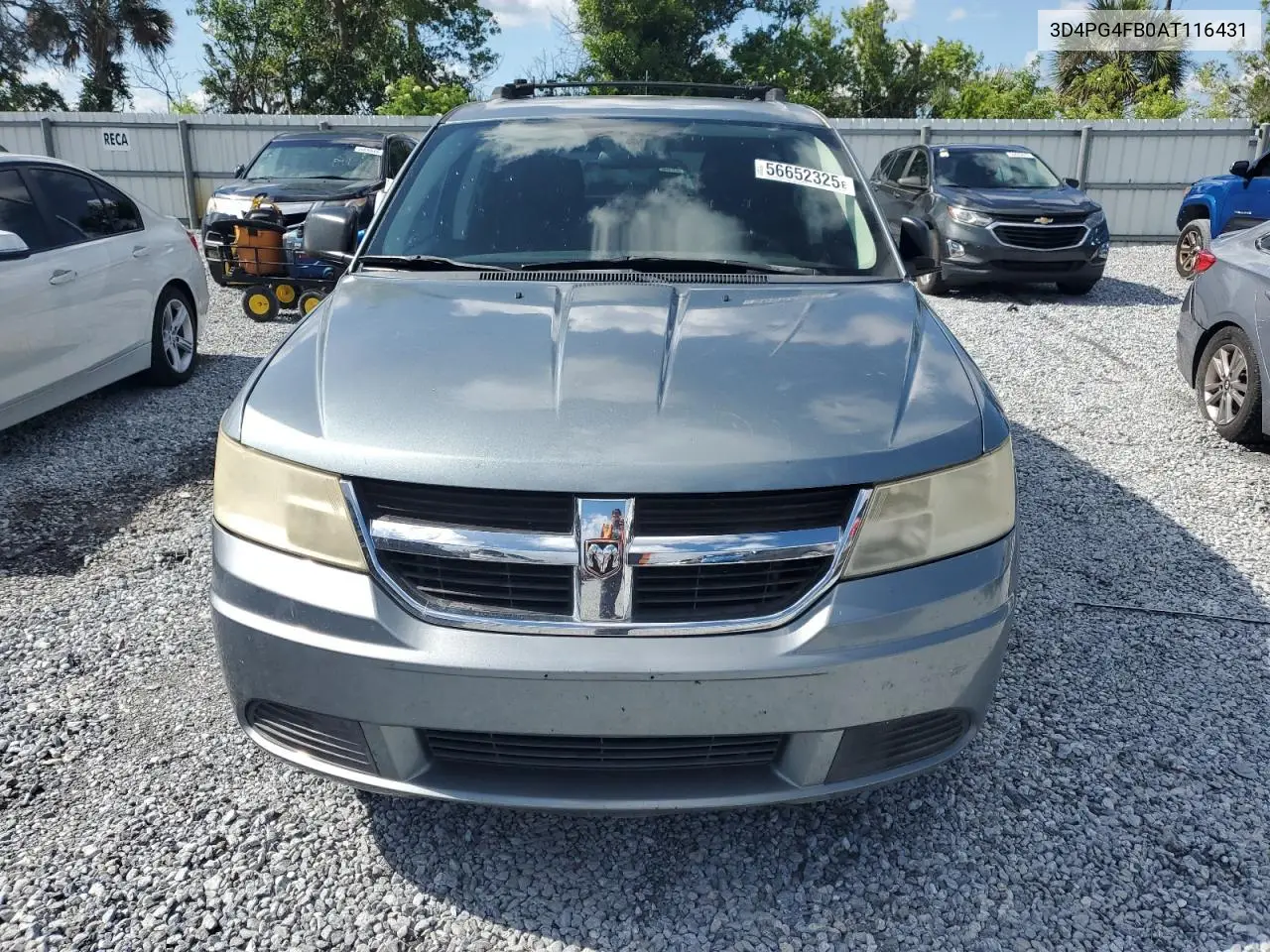 2010 Dodge Journey Se VIN: 3D4PG4FB0AT116431 Lot: 56652325
