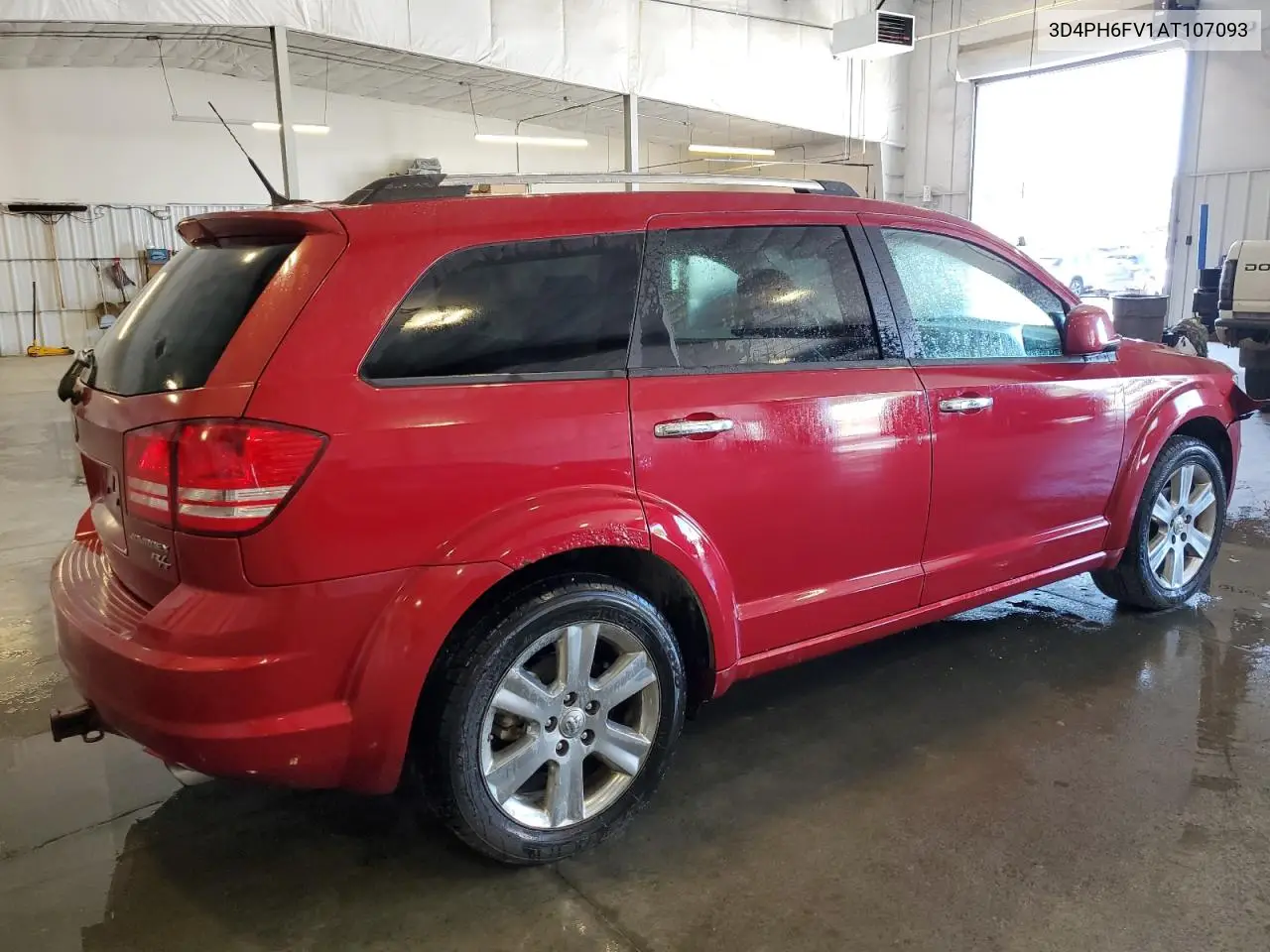 2010 Dodge Journey R/T VIN: 3D4PH6FV1AT107093 Lot: 62597115