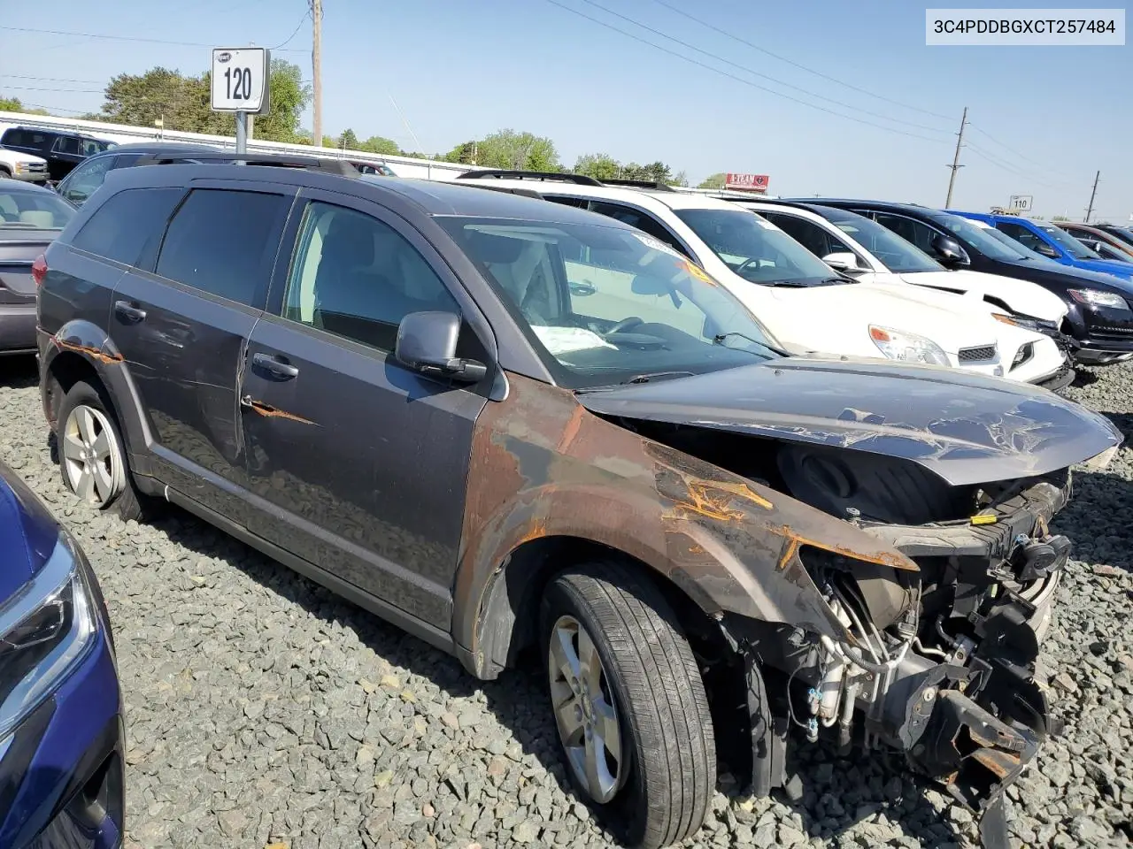 2012 Dodge Journey Sxt VIN: 3C4PDDBGXCT257484 Lot: 56529095