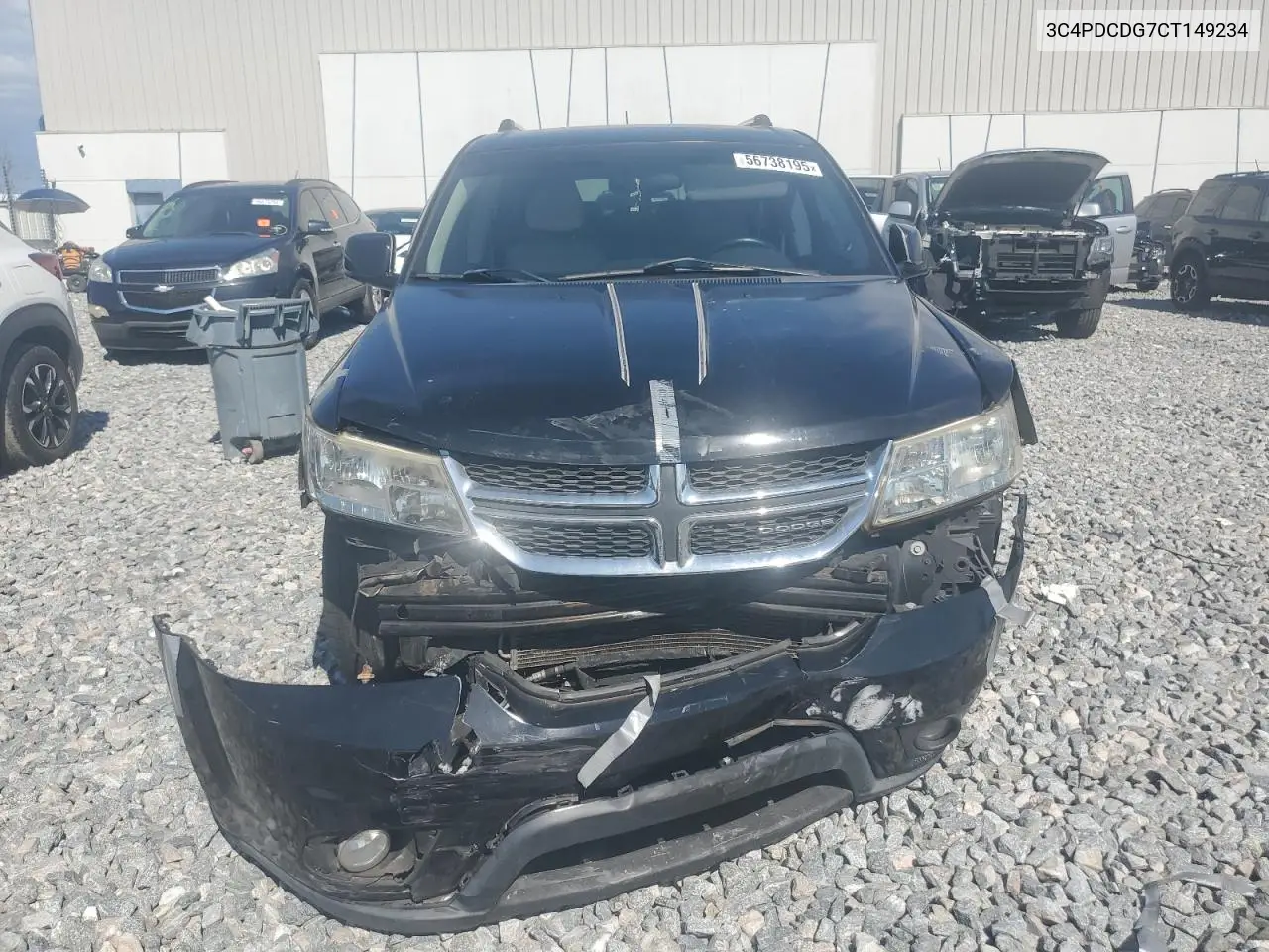 2012 Dodge Journey Crew VIN: 3C4PDCDG7CT149234 Lot: 56738195