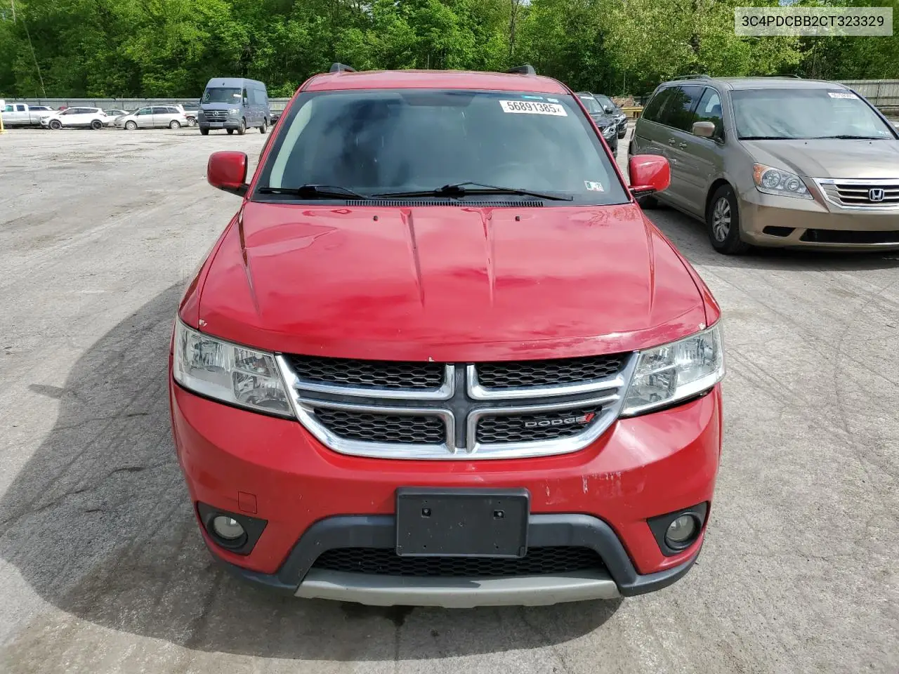 2012 Dodge Journey Sxt VIN: 3C4PDCBB2CT323329 Lot: 56891385