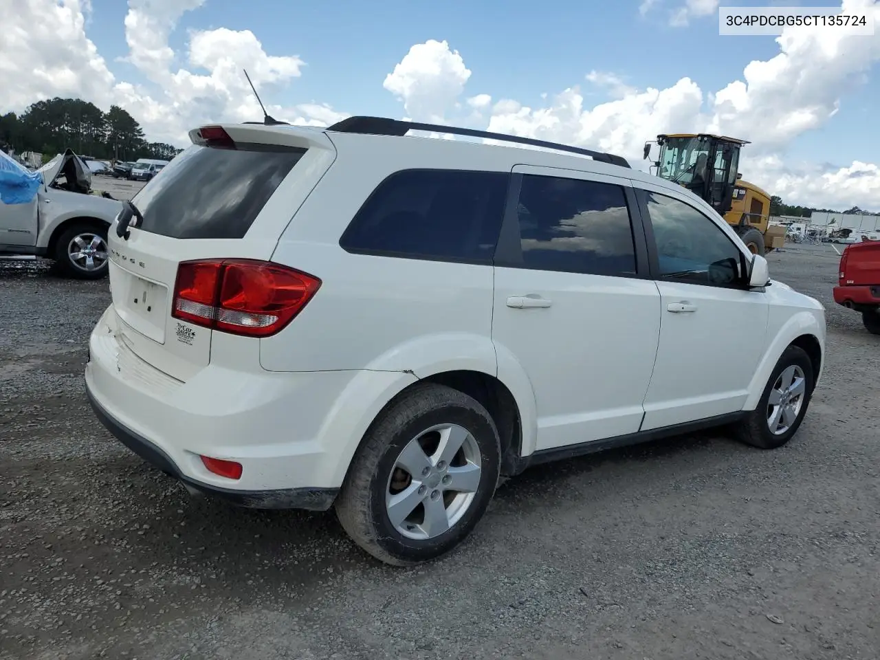2012 Dodge Journey Sxt VIN: 3C4PDCBG5CT135724 Lot: 56938415