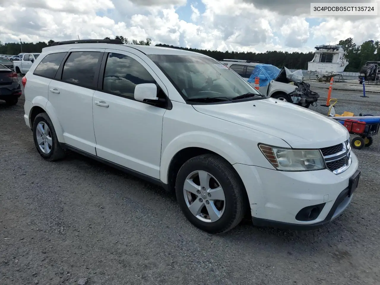 2012 Dodge Journey Sxt VIN: 3C4PDCBG5CT135724 Lot: 56938415