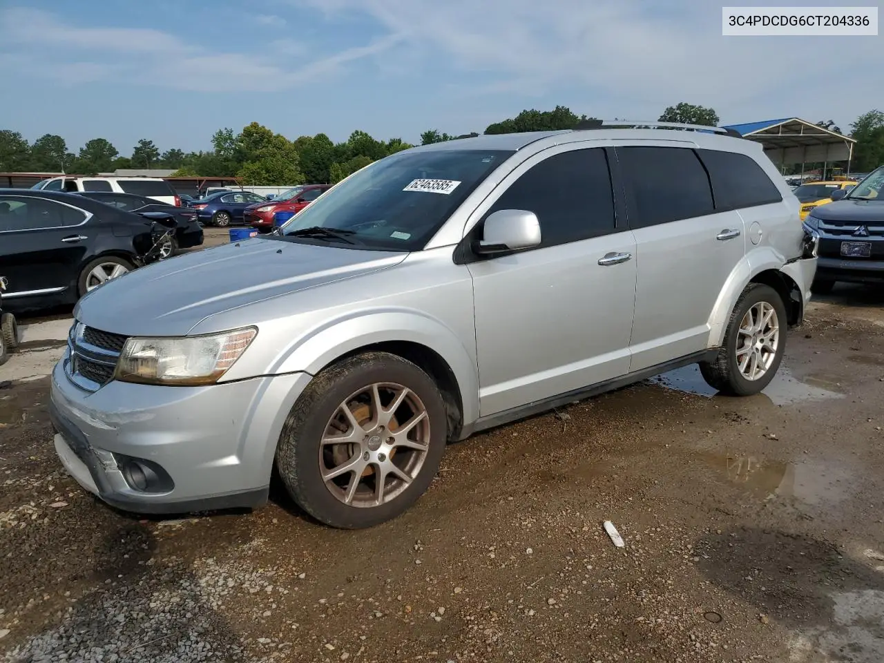 2012 Dodge Journey Crew VIN: 3C4PDCDG6CT204336 Lot: 62463585