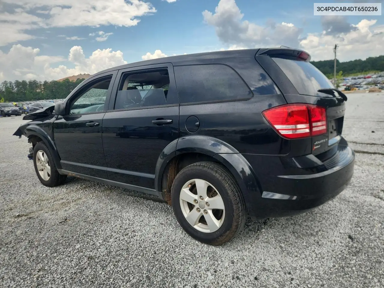2013 Dodge Journey Se VIN: 3C4PDCAB4DT650236 Lot: 62913595