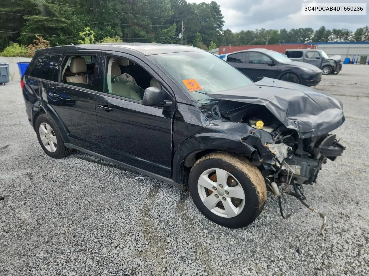 2013 Dodge Journey Se VIN: 3C4PDCAB4DT650236 Lot: 62913595