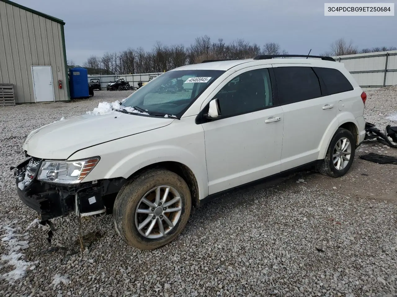 2014 Dodge Journey Sxt VIN: 3C4PDCBG9ET250684 Lot: 45465945