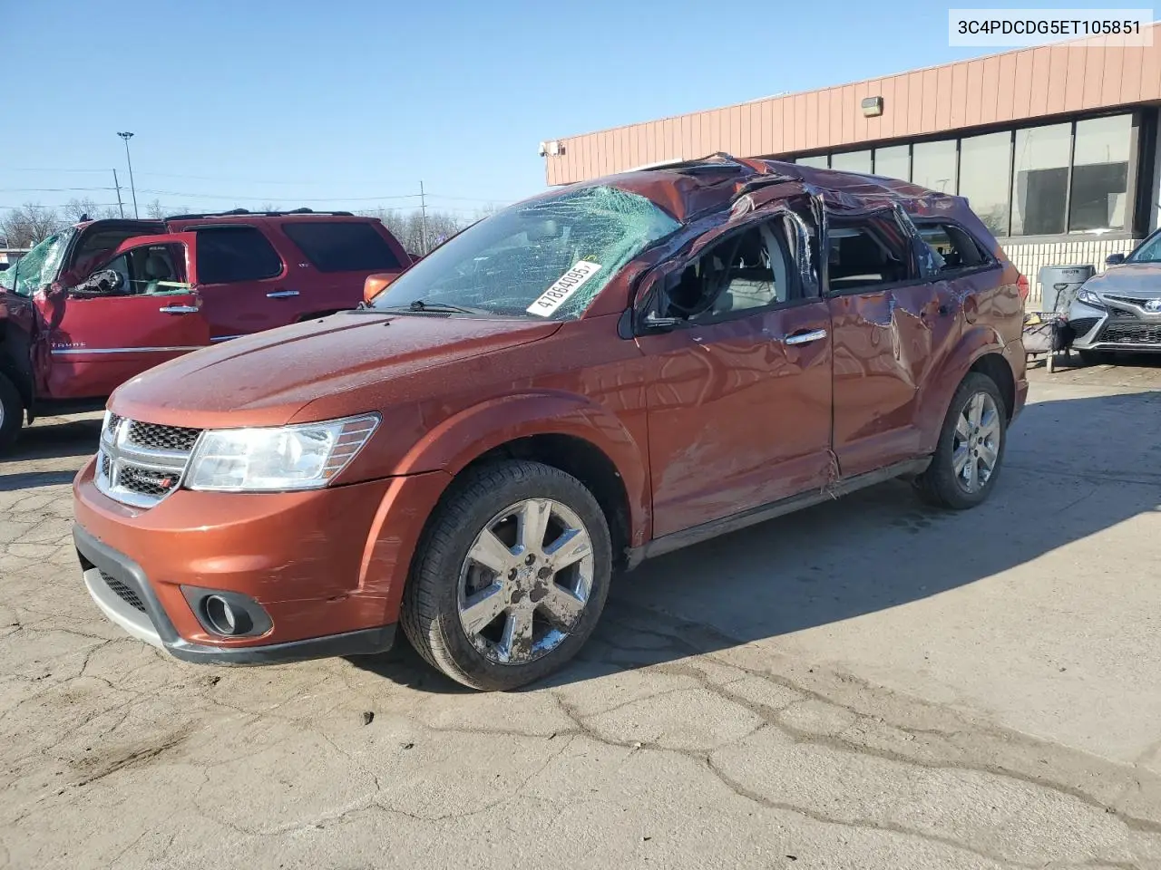 2014 Dodge Journey Limited VIN: 3C4PDCDG5ET105851 Lot: 47864095