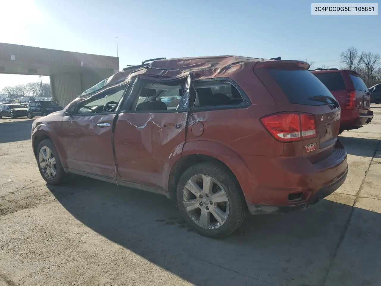 2014 Dodge Journey Limited VIN: 3C4PDCDG5ET105851 Lot: 47864095