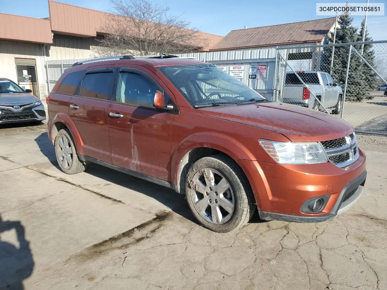 2014 Dodge Journey Limited VIN: 3C4PDCDG5ET105851 Lot: 47864095
