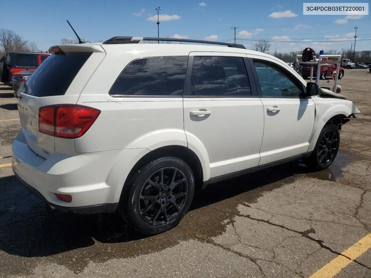 2014 Dodge Journey Sxt VIN: 3C4PDCBG3ET220001 Lot: 53240925