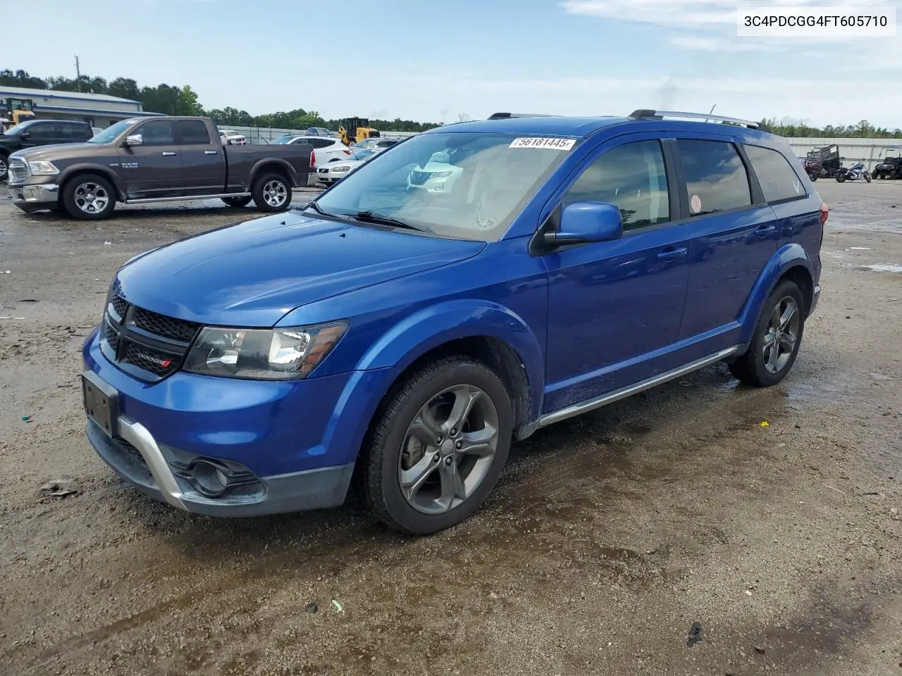 2015 Dodge Journey Crossroad VIN: 3C4PDCGG4FT605710 Lot: 56181445
