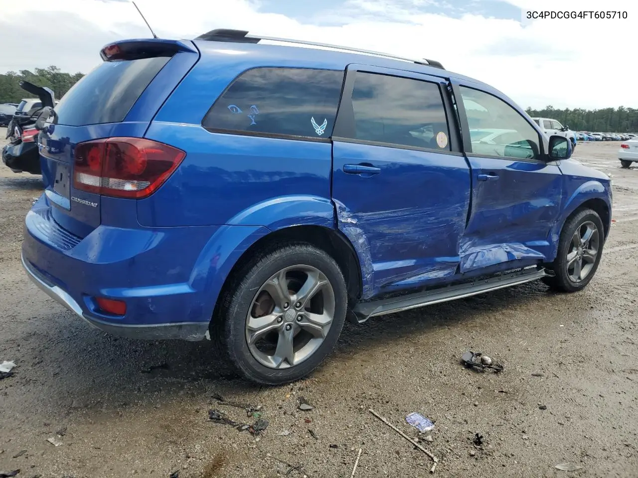 2015 Dodge Journey Crossroad VIN: 3C4PDCGG4FT605710 Lot: 56181445
