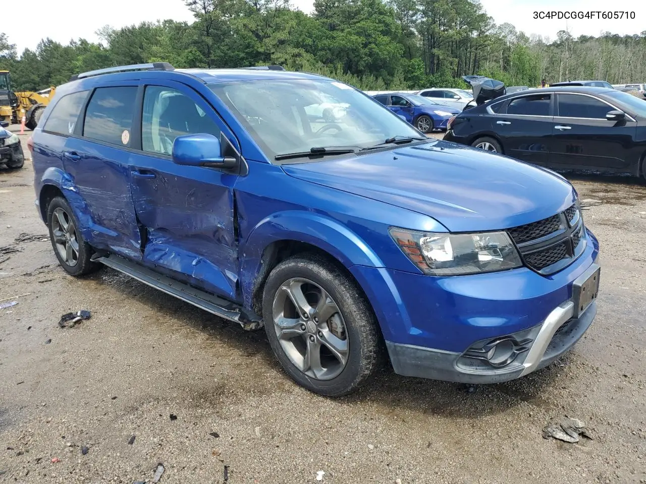 2015 Dodge Journey Crossroad VIN: 3C4PDCGG4FT605710 Lot: 56181445