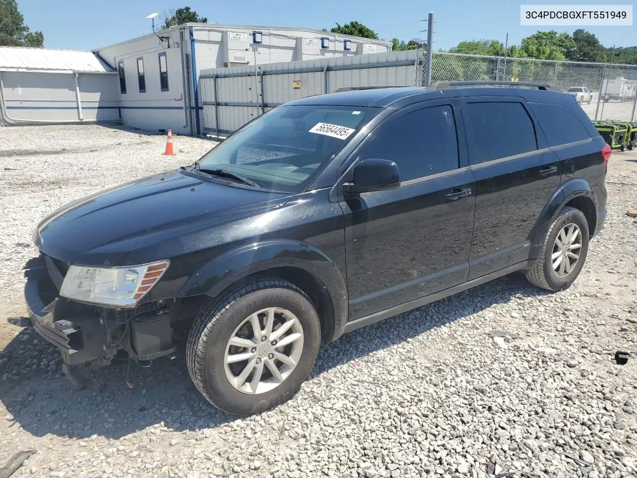 2015 Dodge Journey Sxt VIN: 3C4PDCBGXFT551949 Lot: 56564495