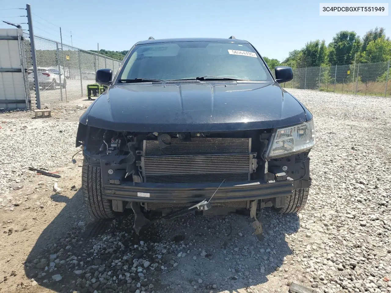 2015 Dodge Journey Sxt VIN: 3C4PDCBGXFT551949 Lot: 56564495