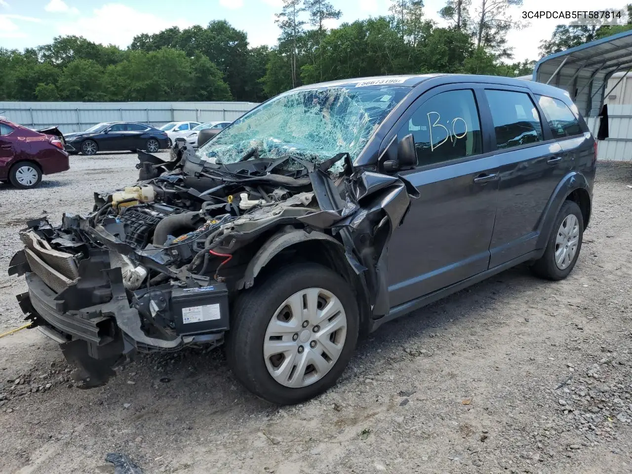 2015 Dodge Journey Se VIN: 3C4PDCAB5FT587814 Lot: 56673195