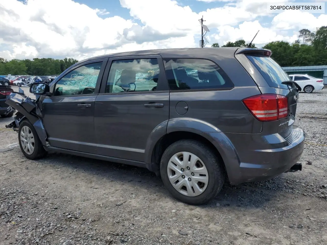 2015 Dodge Journey Se VIN: 3C4PDCAB5FT587814 Lot: 56673195
