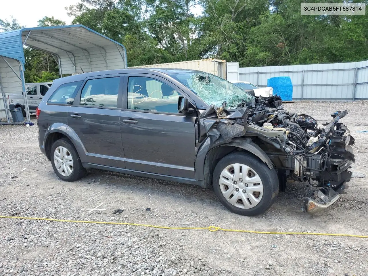 2015 Dodge Journey Se VIN: 3C4PDCAB5FT587814 Lot: 56673195