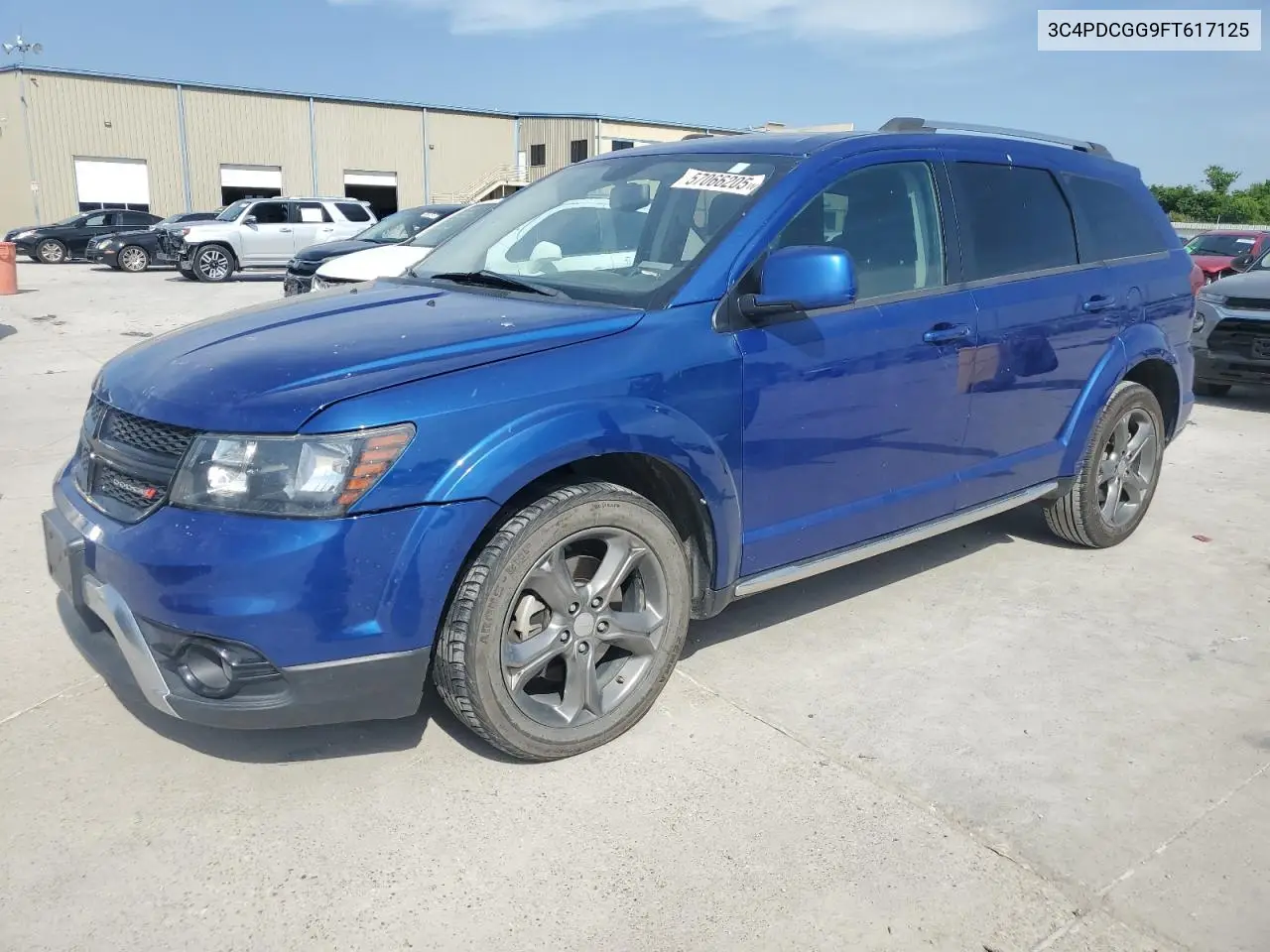 2015 Dodge Journey Crossroad VIN: 3C4PDCGG9FT617125 Lot: 57066205