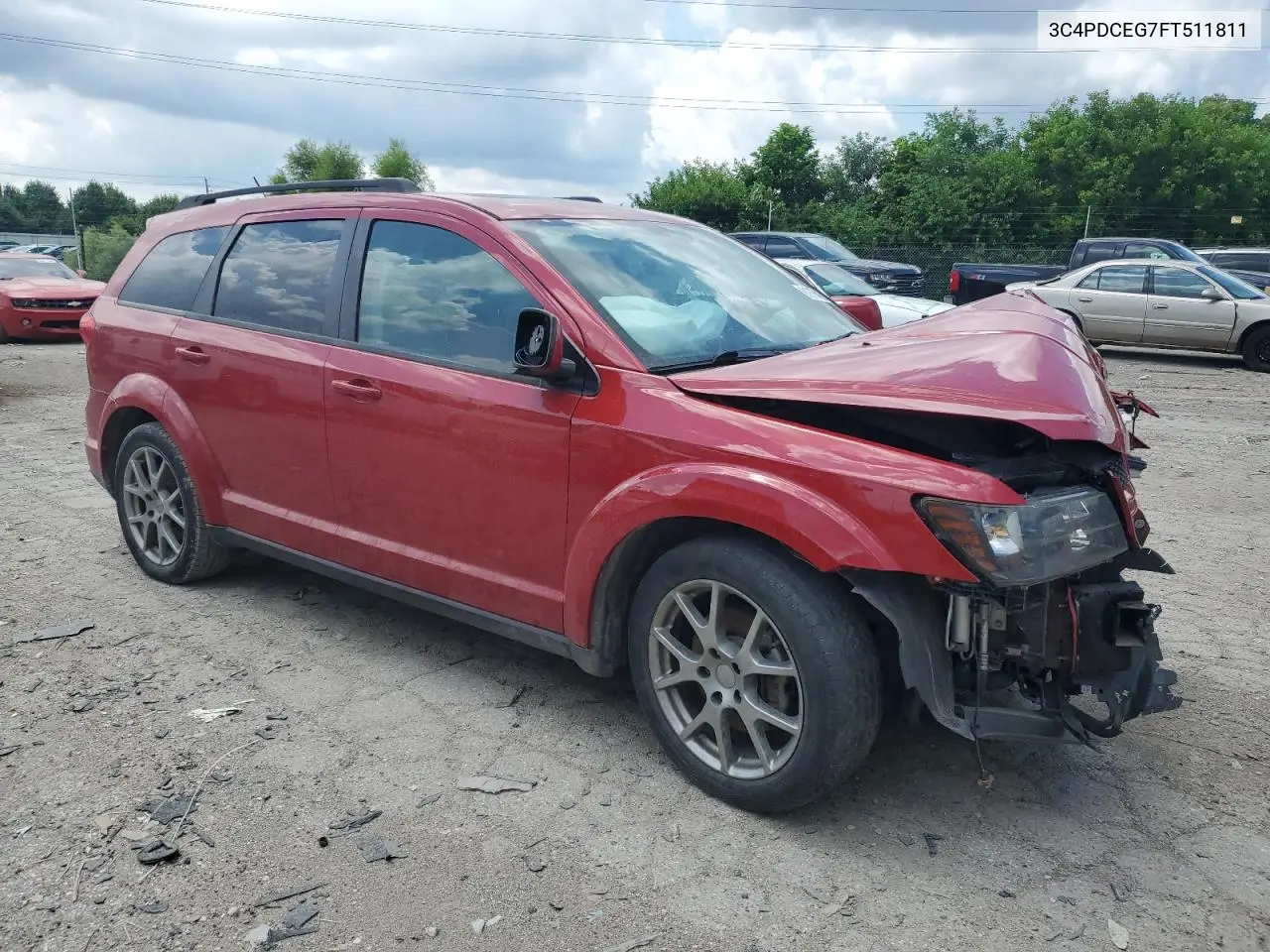 2015 Dodge Journey R/T VIN: 3C4PDCEG7FT511811 Lot: 61975485
