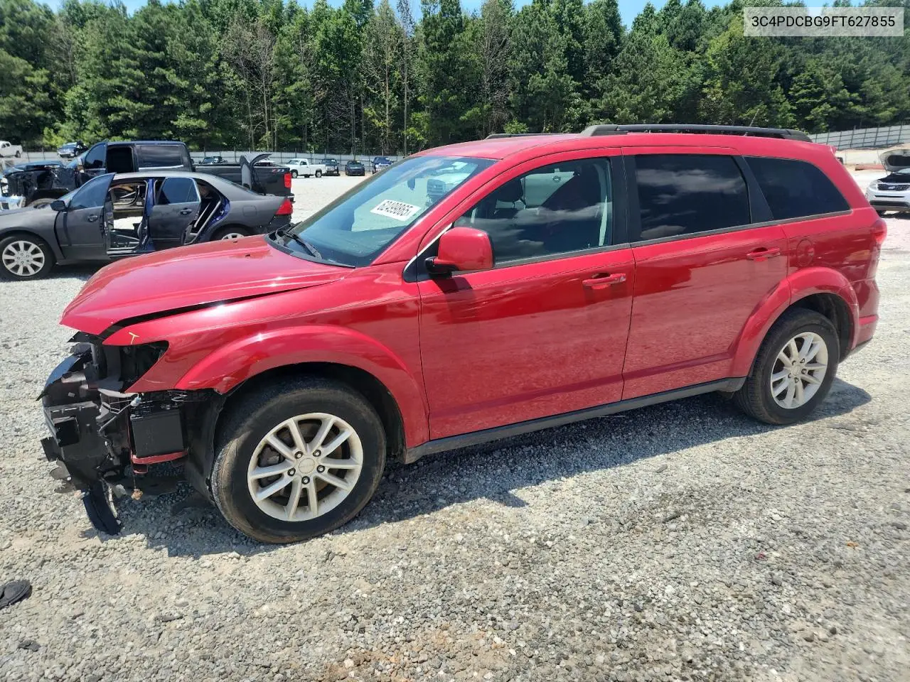2015 Dodge Journey Sxt VIN: 3C4PDCBG9FT627855 Lot: 62499865