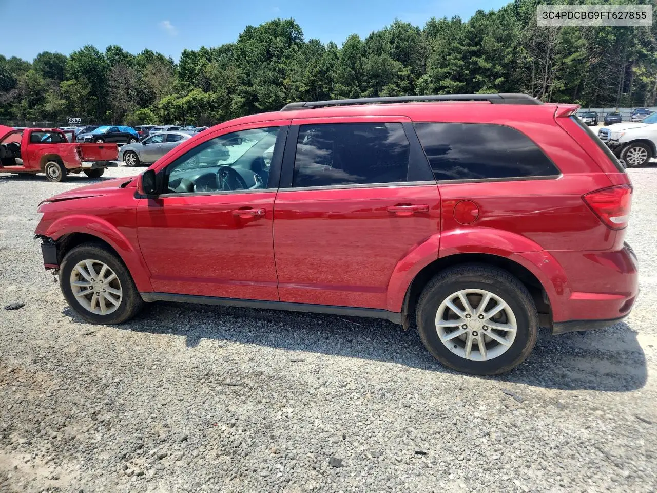 2015 Dodge Journey Sxt VIN: 3C4PDCBG9FT627855 Lot: 62499865