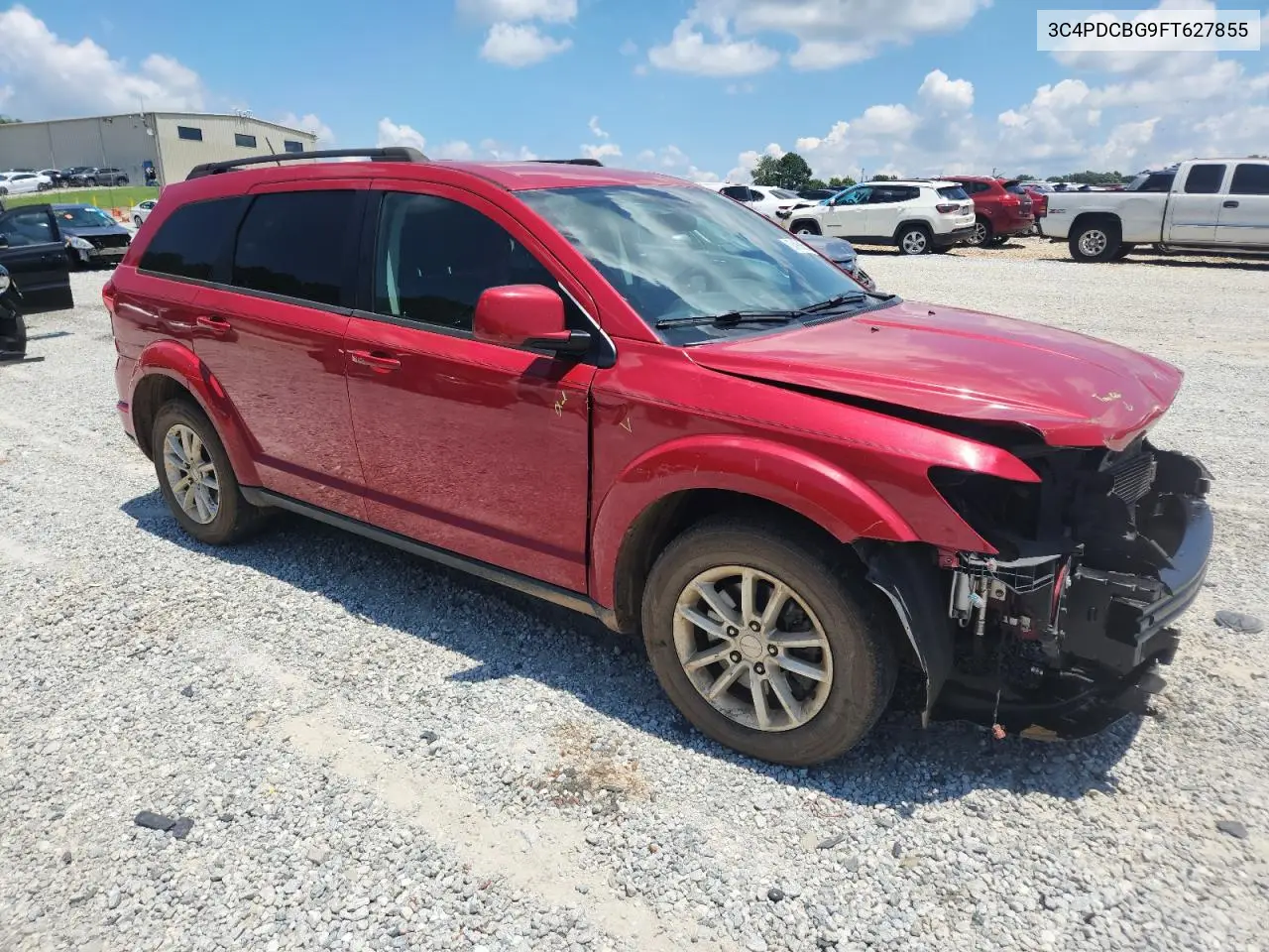 2015 Dodge Journey Sxt VIN: 3C4PDCBG9FT627855 Lot: 62499865