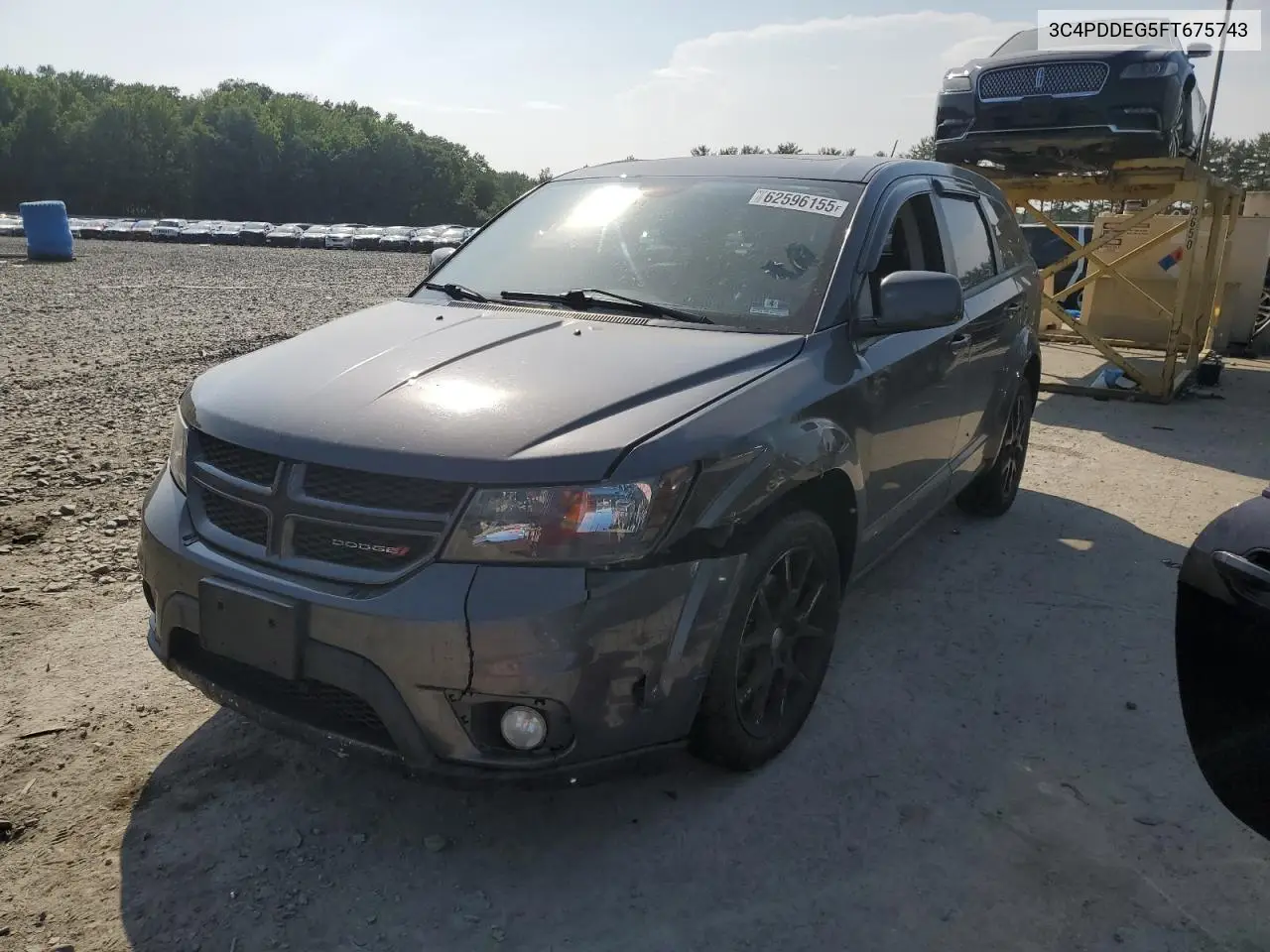 2015 Dodge Journey R/T VIN: 3C4PDDEG5FT675743 Lot: 62596155