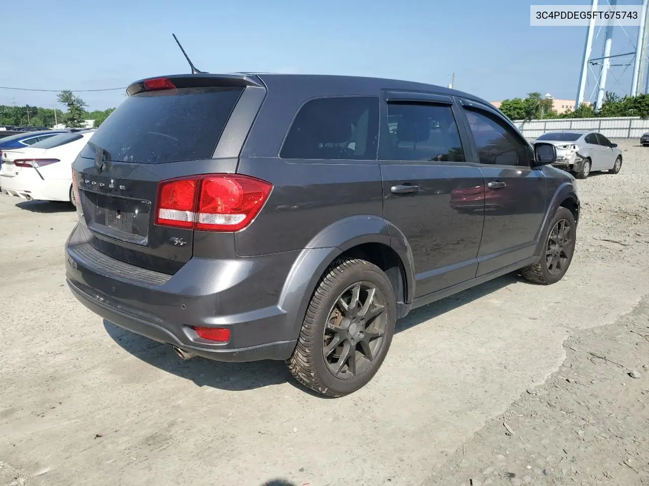 2015 Dodge Journey R/T VIN: 3C4PDDEG5FT675743 Lot: 62596155