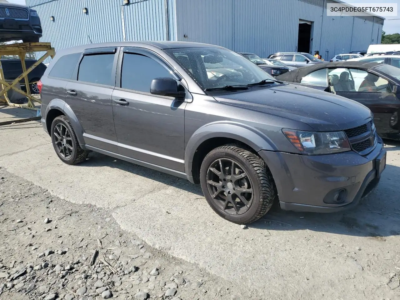 2015 Dodge Journey R/T VIN: 3C4PDDEG5FT675743 Lot: 62596155