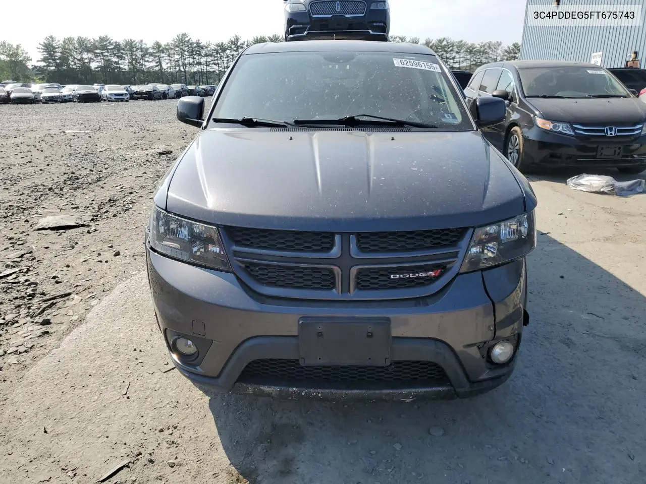 2015 Dodge Journey R/T VIN: 3C4PDDEG5FT675743 Lot: 62596155