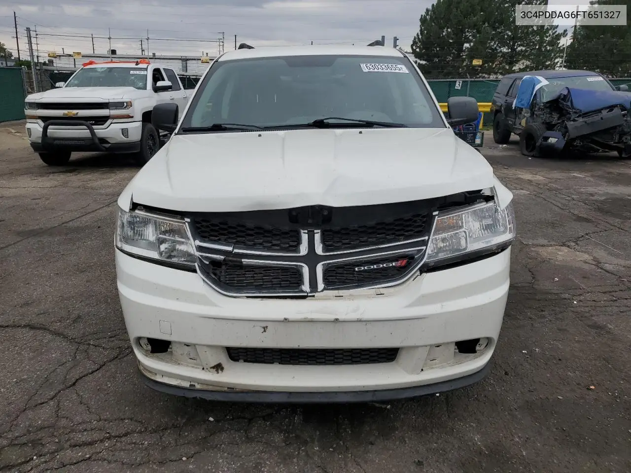 2015 Dodge Journey Se VIN: 3C4PDDAG6FT651327 Lot: 63033655