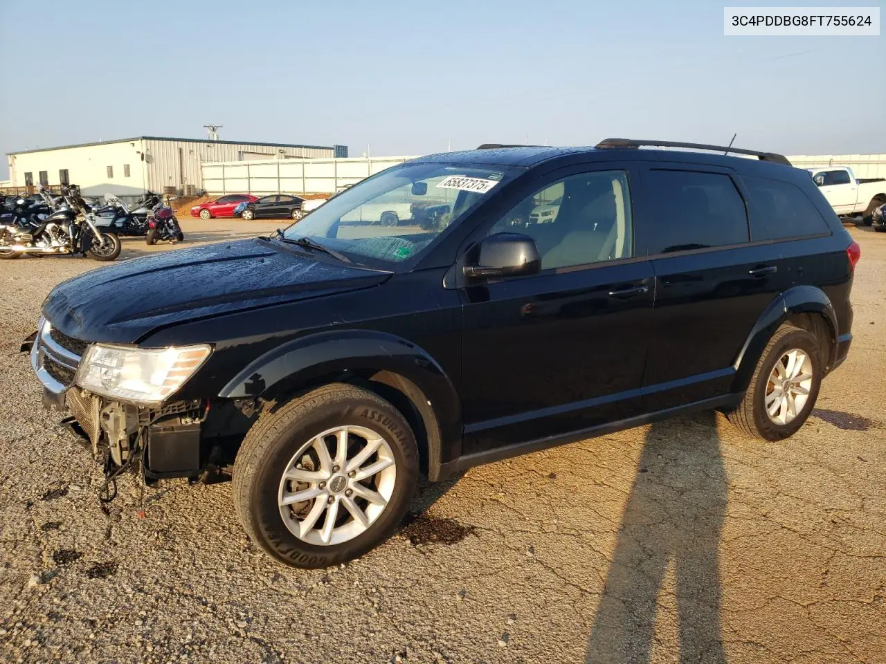 2015 Dodge Journey Sxt VIN: 3C4PDDBG8FT755624 Lot: 65837375