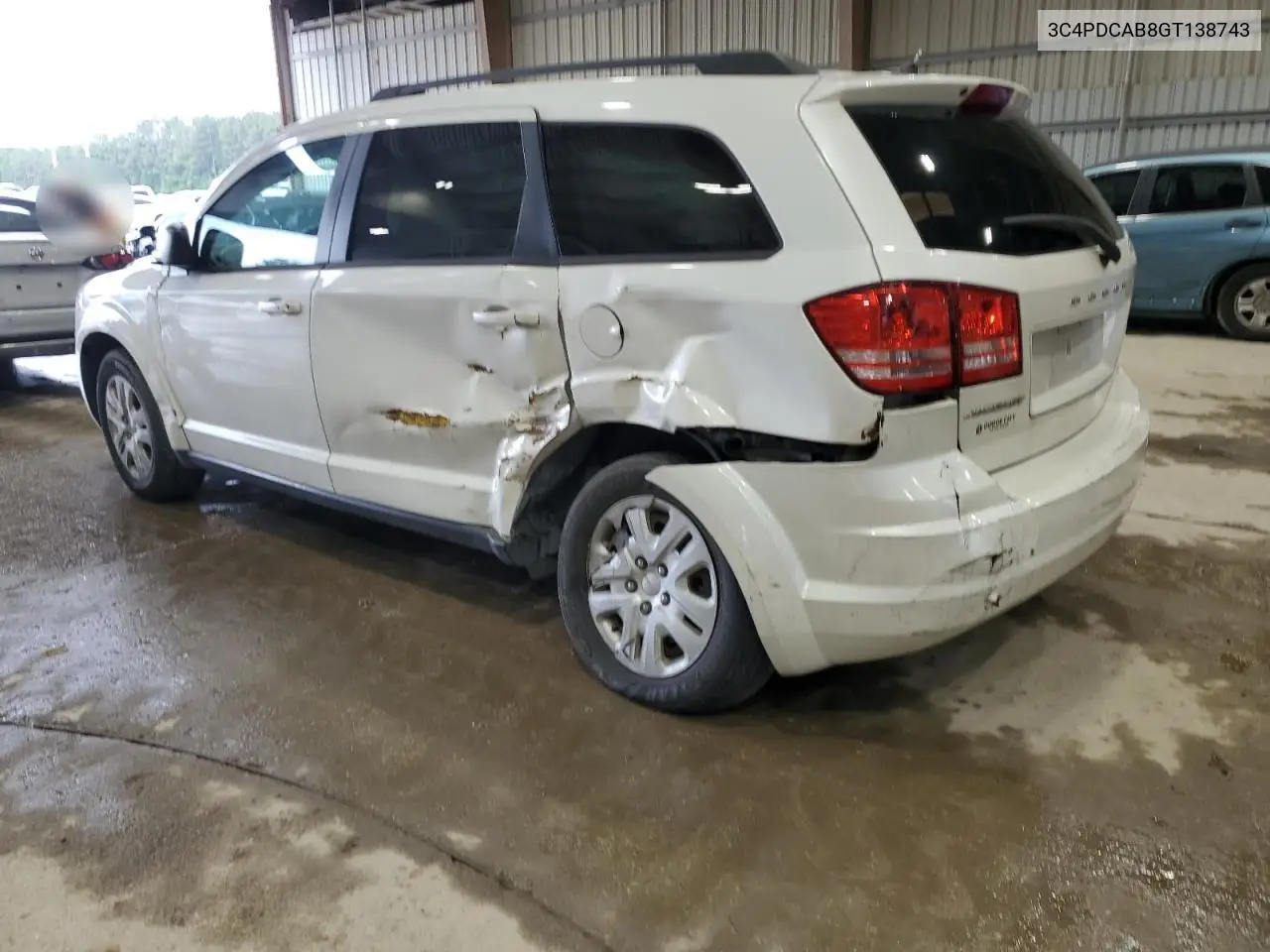 2016 Dodge Journey Se VIN: 3C4PDCAB8GT138743 Lot: 53860825