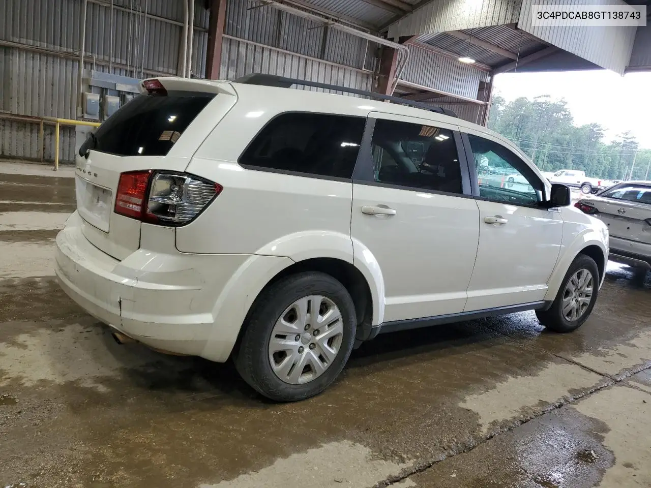 2016 Dodge Journey Se VIN: 3C4PDCAB8GT138743 Lot: 53860825