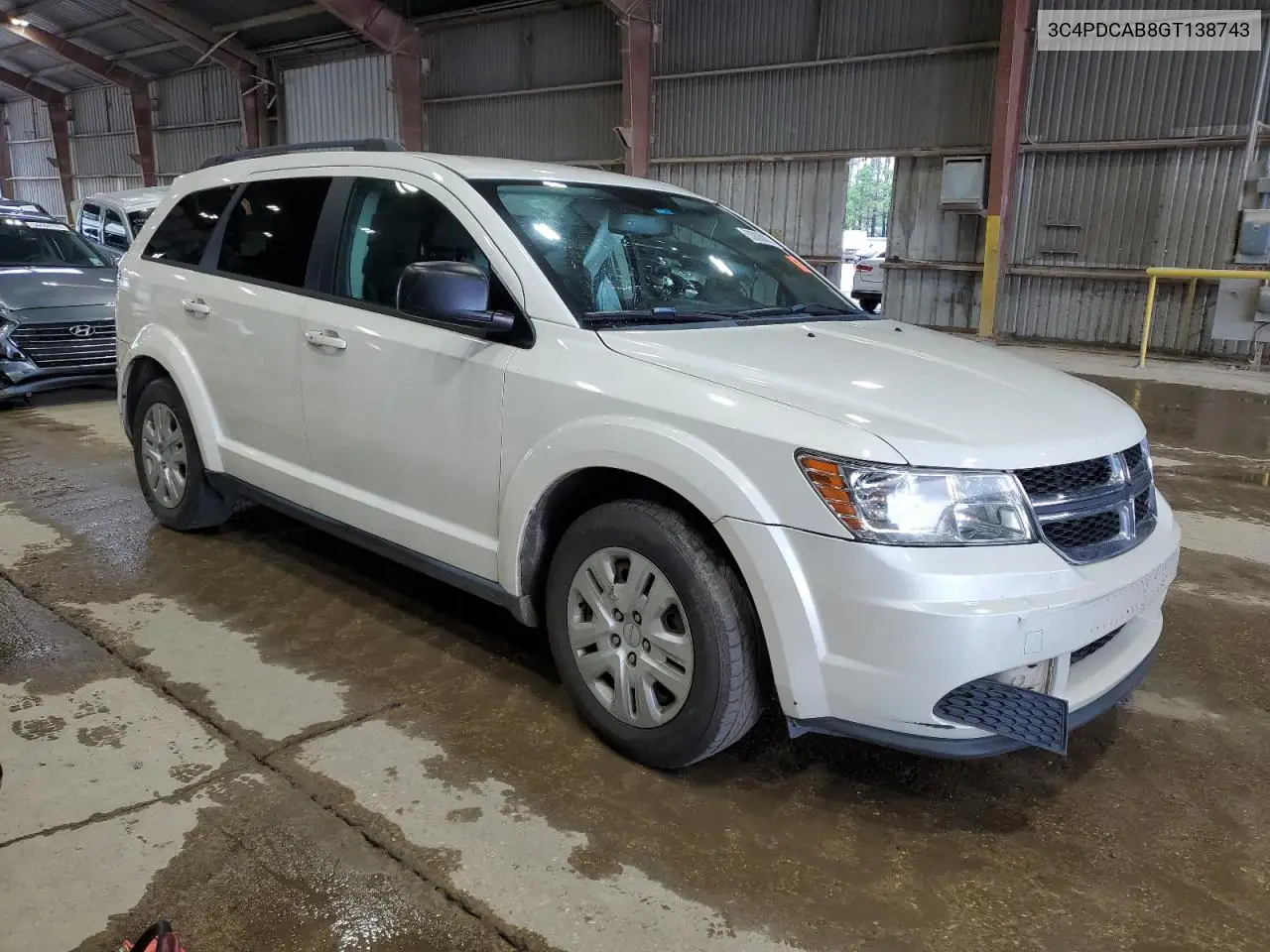 2016 Dodge Journey Se VIN: 3C4PDCAB8GT138743 Lot: 53860825