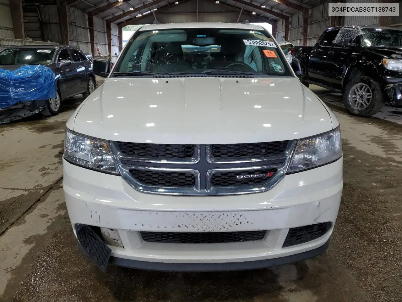 2016 Dodge Journey Se VIN: 3C4PDCAB8GT138743 Lot: 53860825
