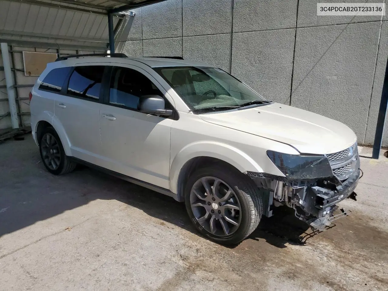 2016 Dodge Journey Se VIN: 3C4PDCAB2GT233136 Lot: 63000975