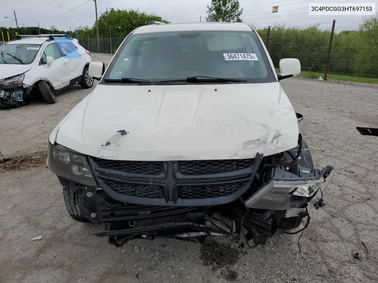 2017 Dodge Journey Crossroad VIN: 3C4PDCGG3HT697153 Lot: 56471475