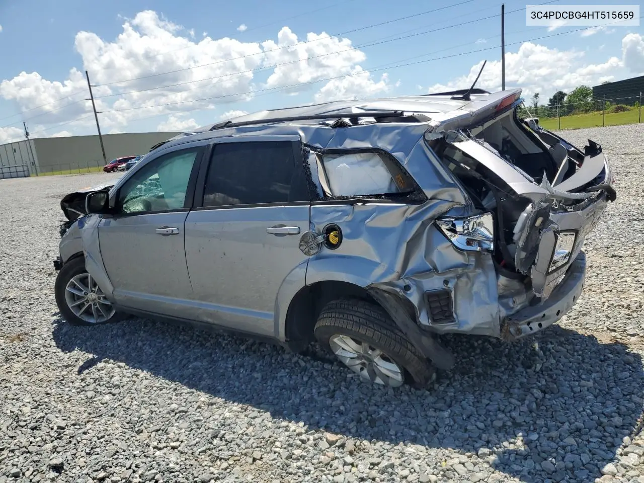 2017 Dodge Journey Sxt VIN: 3C4PDCBG4HT515659 Lot: 56591205