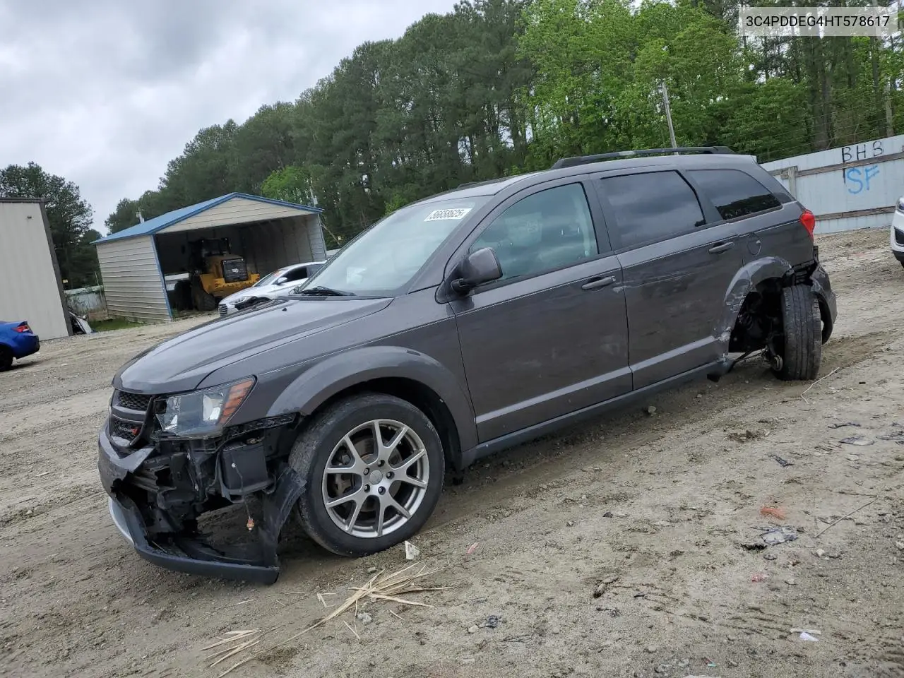 2017 Dodge Journey Gt VIN: 3C4PDDEG4HT578617 Lot: 56658625