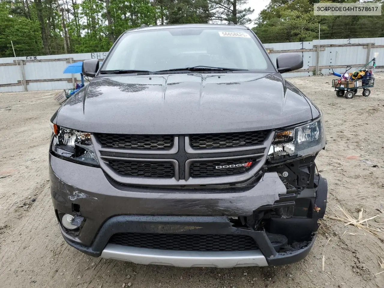 2017 Dodge Journey Gt VIN: 3C4PDDEG4HT578617 Lot: 56658625