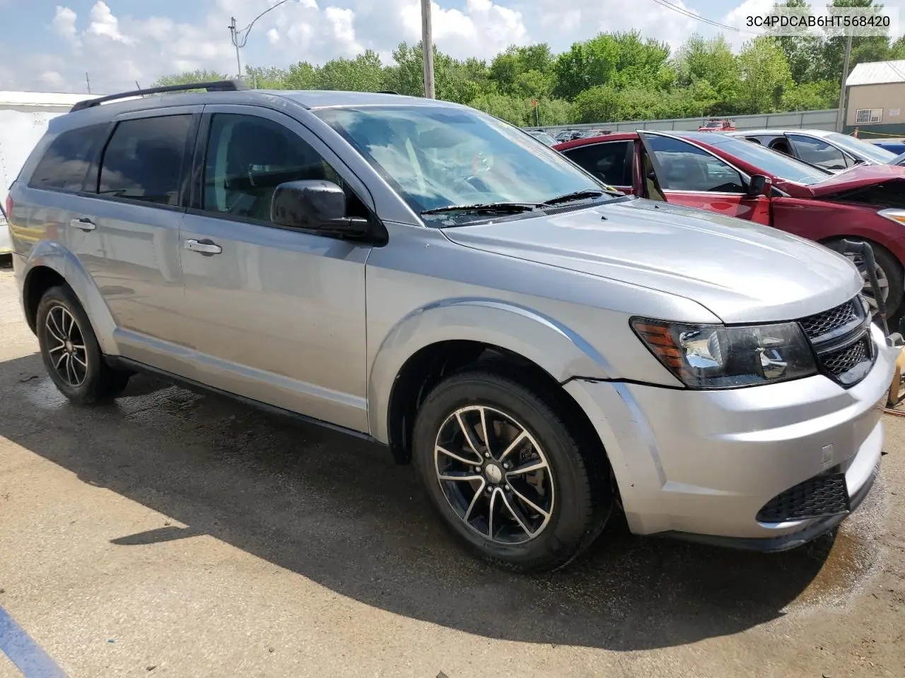 2017 Dodge Journey Se VIN: 3C4PDCAB6HT568420 Lot: 56746055